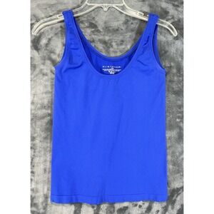 Elie Tahari Tank Top Womens XS/S Blue Stretchy Gym Workout Yoga‎ Fitted Sporty